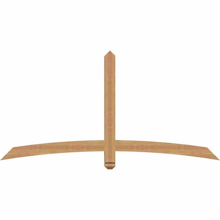 Ekena Millwork Bellingham Timber Gable Bracket, Western Red Cedar, 72"W x 36"H x 3 1/2"D x 3 1/2"F, 12/12 Pitch GBW072X36X0404BEL00SWR